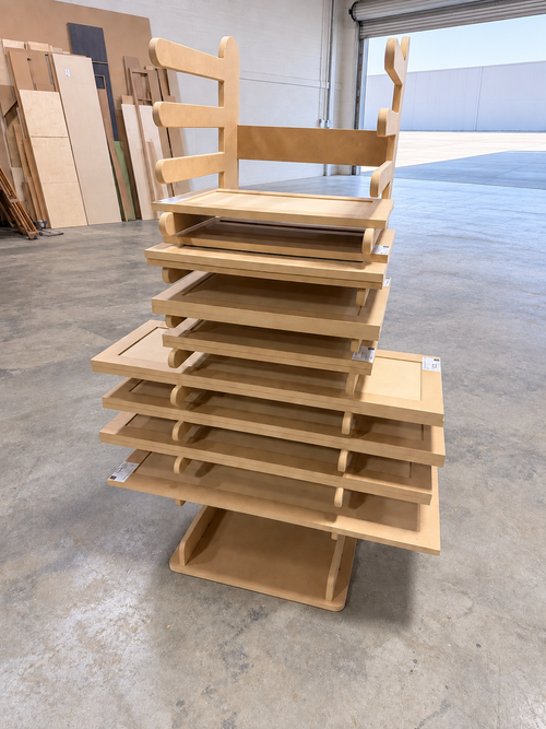 Door Rack Series rack built in the BLAKEWORX shop